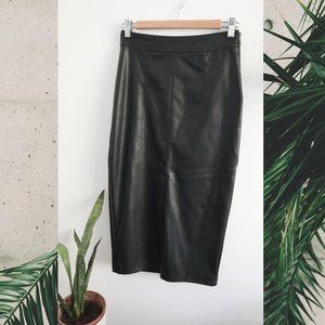 Le Château Faux Leather Skirt